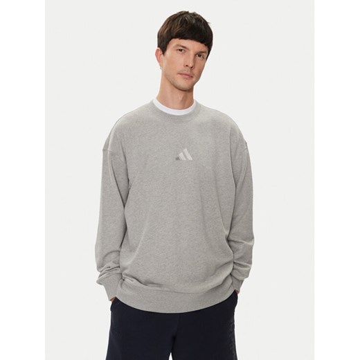 adidas Bluza ALL SZN French Terry IY4151 Szary Loose Fit ze sklepu MODIVO w kategorii Bluzy męskie - zdjęcie 182633541
