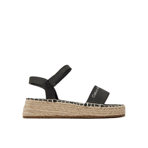 Calvin Klein Jeans Espadryle V3A7-80839-1708999 M Czarny ze sklepu MODIVO w kategorii Sandały dziecięce - zdjęcie 182633571