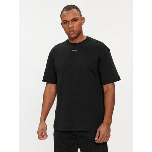 Calvin Klein T-Shirt Nano Logo K10K112487 Czarny Regular Fit ze sklepu MODIVO w kategorii T-shirty męskie - zdjęcie 182633693