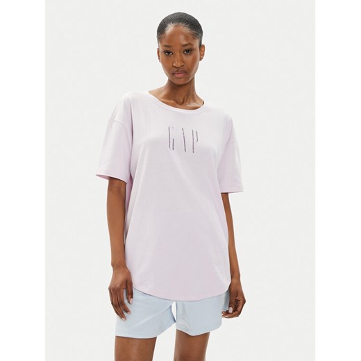 Gap T-Shirt 627139-02 Fioletowy Loose Fit ze sklepu MODIVO w kategorii Bluzki damskie - zdjęcie 182633750