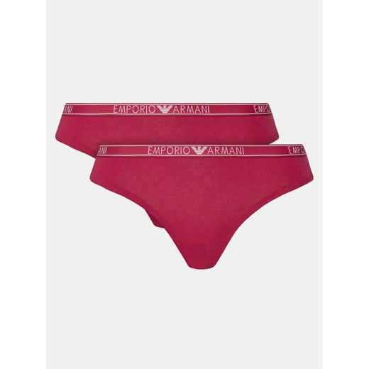 Emporio Armani Underwear Komplet 2 par stringów 163333 4F223 02275 Różowy ze sklepu MODIVO w kategorii Majtki damskie - zdjęcie 182633760