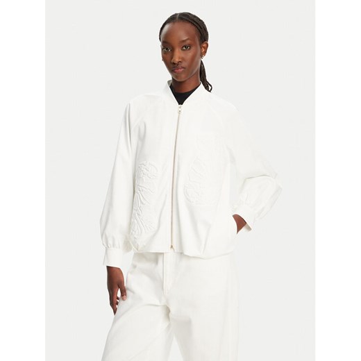 ACCESS FASHION Kurtka bomber 53-1039-886 Biały Regular Fit ze sklepu MODIVO w kategorii Kurtki damskie - zdjęcie 182633772