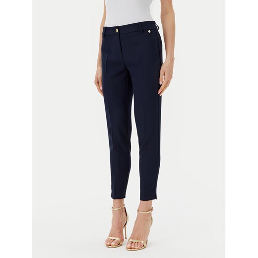 Maryley Spodnie materiałowe 25EB52Z/M24/43BL Granatowy Regular Fit ze sklepu MODIVO w kategorii Spodnie damskie - zdjęcie 182633792