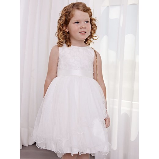 Abel & Lula Sukienka elegancka 5035 Biały Regular Fit ze sklepu MODIVO w kategorii Sukienki dziewczęce - zdjęcie 182633820