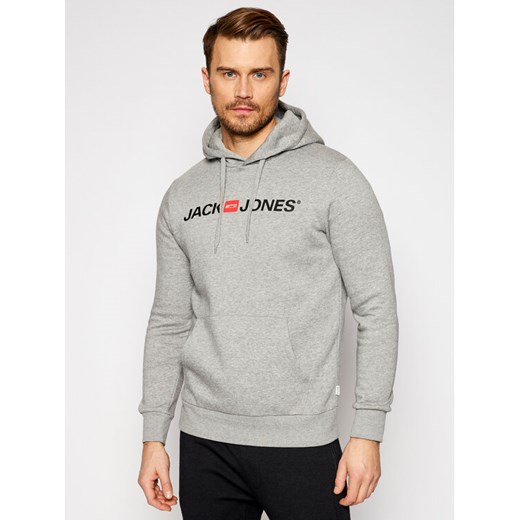 Jack&Jones Bluza Corp Old Logo 12137054 Szary Regular Fit ze sklepu MODIVO w kategorii Bluzy męskie - zdjęcie 182633832