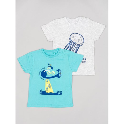 Zippy Komplet 2 t-shirtów ZBBAP0303 23016 Kolorowy Regular Fit ze sklepu MODIVO w kategorii T-shirty chłopięce - zdjęcie 182633853