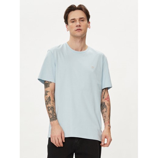 Wrangler T-Shirt Sign Off 112350436 Niebieski Regular Fit ze sklepu MODIVO w kategorii T-shirty męskie - zdjęcie 182633860