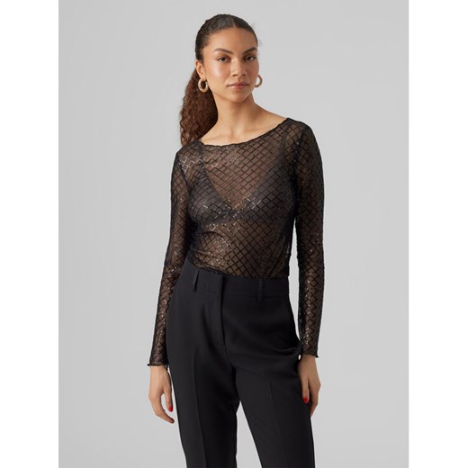 Vero Moda Bluzka 10299302 Czarny Regular Fit ze sklepu MODIVO w kategorii Bluzki damskie - zdjęcie 182633902