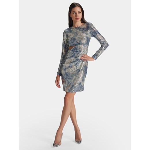 Swing Sukienka koktajlowa 5AG11700 Niebieski Slim Fit ze sklepu MODIVO w kategorii Sukienki - zdjęcie 182633924