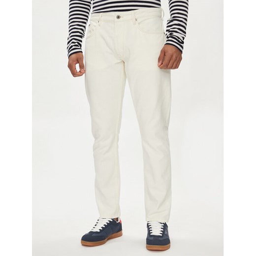 Pepe Jeans Jeansy PM207392 Écru Tapered Fit ze sklepu MODIVO w kategorii Jeansy męskie - zdjęcie 182633930