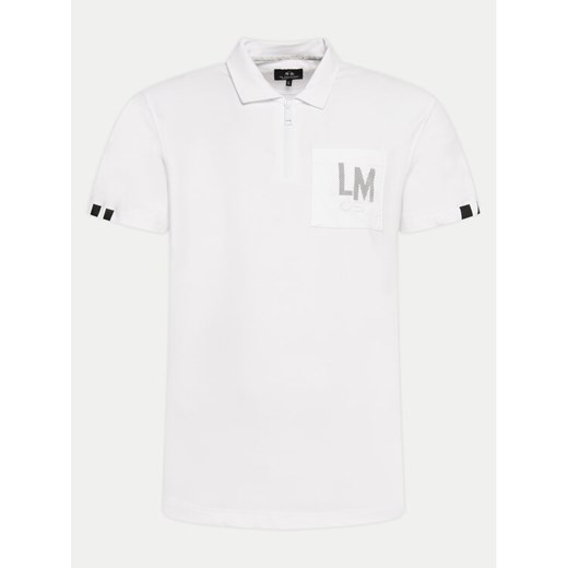 La Martina Polo YMP015 JS324 Biały Regular Fit ze sklepu MODIVO w kategorii T-shirty męskie - zdjęcie 182633974