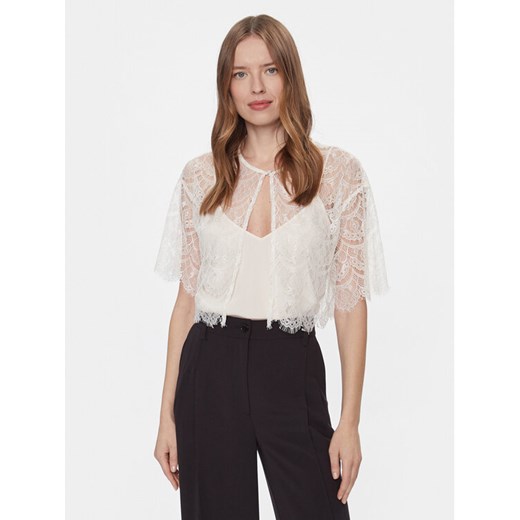 YAS Bluzka Bella 26032279 Biały Regular Fit ze sklepu MODIVO w kategorii Bluzki damskie - zdjęcie 182633992