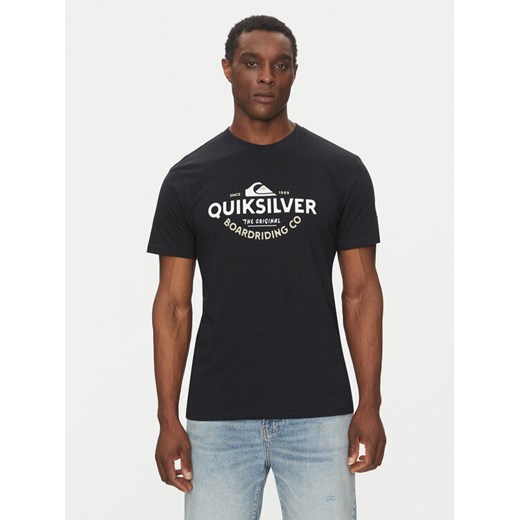 Quiksilver T-Shirt EQYZT08064 Czarny Regular Fit ze sklepu MODIVO w kategorii T-shirty męskie - zdjęcie 182634014
