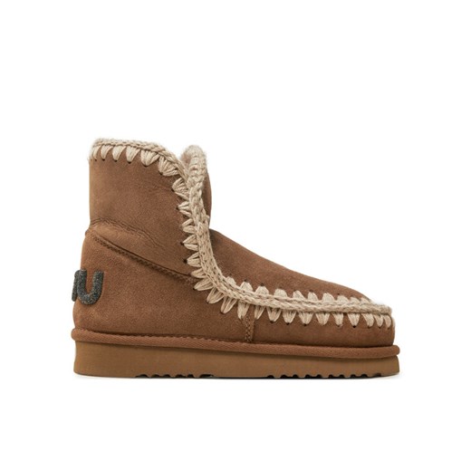 Mou Śniegowce Eskimo 18 Glitter Logo FW101050A Brązowy ze sklepu MODIVO w kategorii Śniegowce damskie - zdjęcie 182634091