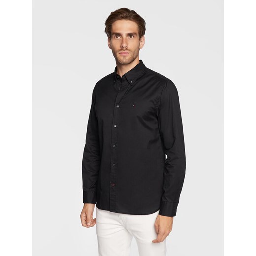 Tommy Hilfiger Koszula Core Flex MW0MW25035 Czarny Regular Fit ze sklepu MODIVO w kategorii Koszule męskie - zdjęcie 182634161