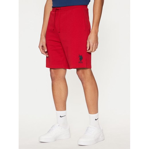 U.S. Polo Assn. Szorty sportowe MUP3355 Czerwony Regular Fit ze sklepu MODIVO w kategorii Spodenki męskie - zdjęcie 182634163