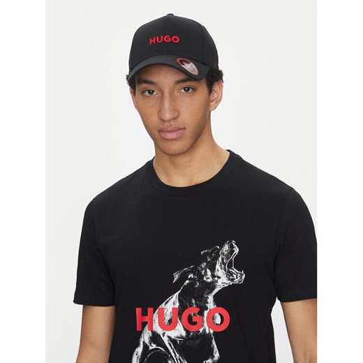 HUGO Czapka z daszkiem Jude 50533410 Czarny ze sklepu MODIVO w kategorii Czapki z daszkiem męskie - zdjęcie 182634164