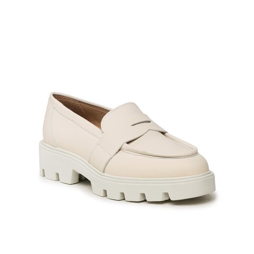 Badura Loafersy AMANTEA-E23-28180N Beżowy ze sklepu MODIVO w kategorii Półbuty damskie - zdjęcie 182634194