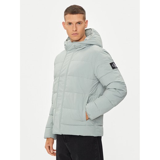Calvin Klein Jeans Kurtka zimowa Essential J30J325594 Zielony Regular Fit ze sklepu MODIVO w kategorii Kurtki męskie - zdjęcie 182634210