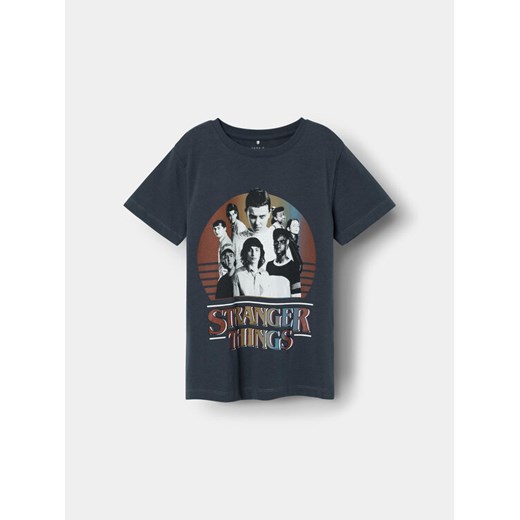 NAME IT T-Shirt STRANGER THINGS 13227698 Granatowy Regular Fit ze sklepu MODIVO w kategorii T-shirty chłopięce - zdjęcie 182634213