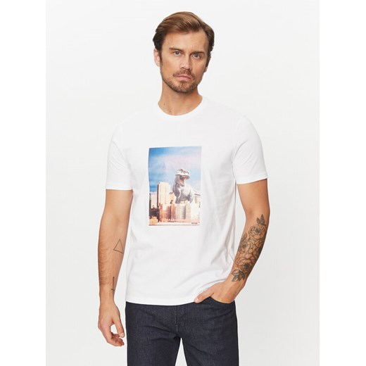 Boss T-Shirt Tefragile 50503535 Biały Regular Fit ze sklepu MODIVO w kategorii T-shirty męskie - zdjęcie 182634280