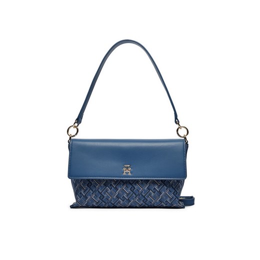 Tommy Hilfiger Torebka Distinct Shoulder Bag Mono AW0AW16794 Niebieski ze sklepu MODIVO w kategorii Torebki damskie - zdjęcie 182634332