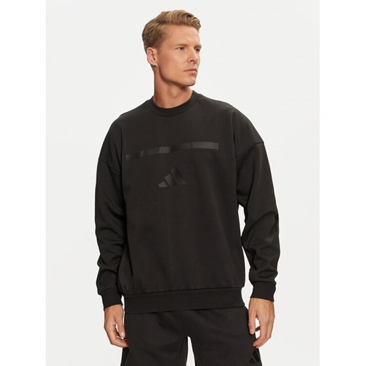 adidas Bluza Z.N.E. JE7536 Czarny Loose Fit ze sklepu MODIVO w kategorii Bluzy męskie - zdjęcie 182634344