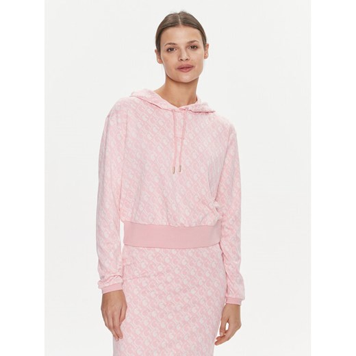 Guess Bluza Gl Logo V4RQ13 KC2X2 Różowy Regular Fit ze sklepu MODIVO w kategorii Bluzy damskie - zdjęcie 182634352