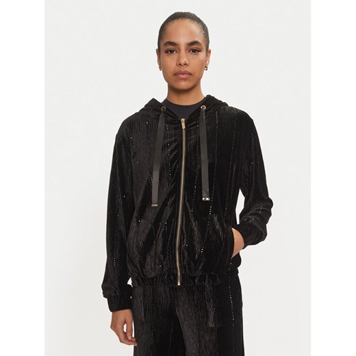 Fracomina Bluza FR24WT9006J461R9 Czarny Regular Fit ze sklepu MODIVO w kategorii Bluzy damskie - zdjęcie 182634390