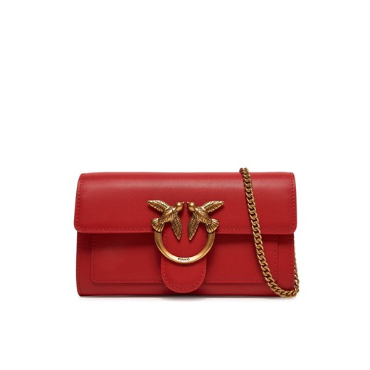 PINKO Torebka Love One Wallet C PE 25 PLTT 100062 A0GK Czerwony ze sklepu MODIVO w kategorii Kopertówki - zdjęcie 182634441