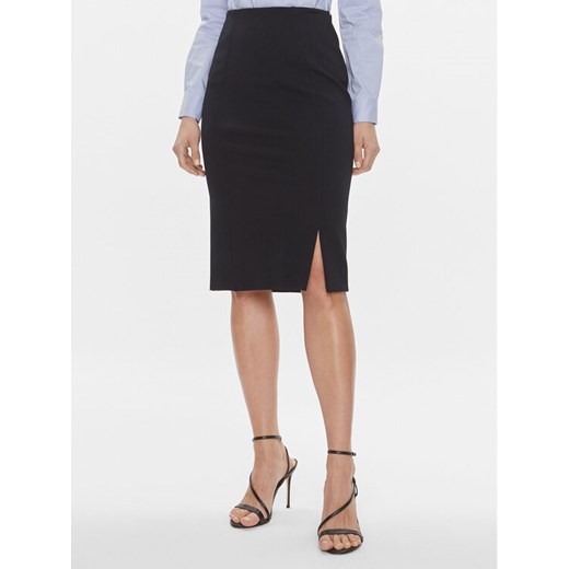BOSS Spódnica ołówkowa Vukeva 50505973 Granatowy Slim Fit ze sklepu MODIVO w kategorii Spódnice - zdjęcie 182634513