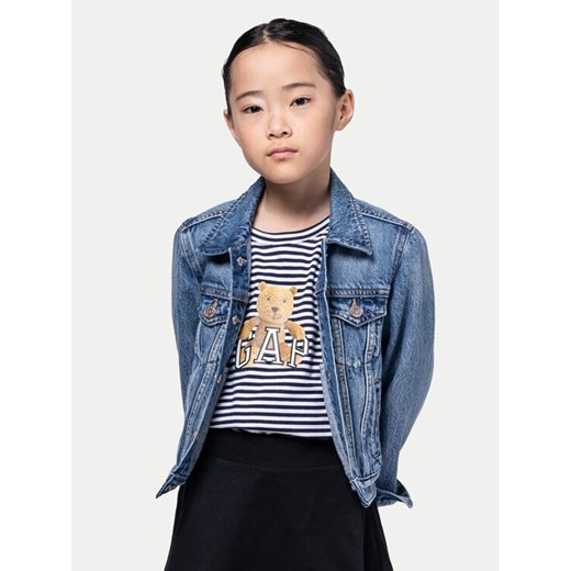 Gap Kurtka jeansowa 620681-00 Niebieski Regular Fit ze sklepu MODIVO w kategorii Kurtki dziewczęce - zdjęcie 182634522