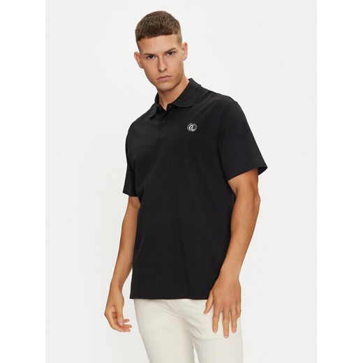 Just Cavalli Polo 76OAGG23 Czarny Regular Fit ze sklepu MODIVO w kategorii T-shirty męskie - zdjęcie 182634543