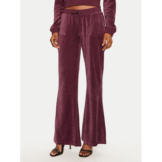Juicy Couture Spodnie dresowe Caisa JCSEBJ008 Bordowy Slim Fit ze sklepu MODIVO w kategorii Spodnie damskie - zdjęcie 182634564