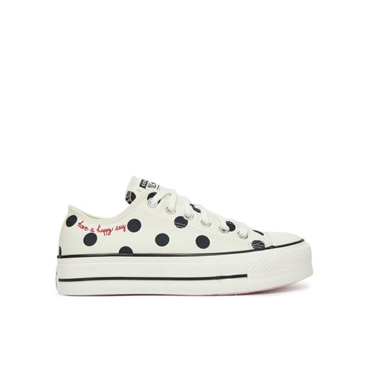 Converse Trampki Chuck Taylor All Star Lift Platform Polka Dots A10689C Beżowy ze sklepu MODIVO w kategorii Trampki damskie - zdjęcie 182634572
