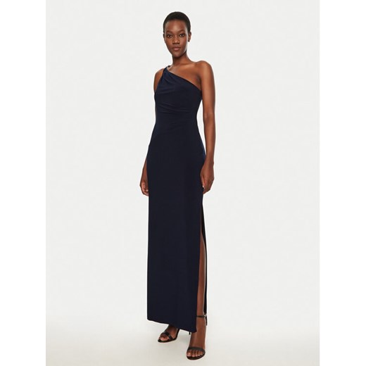 Lauren Ralph Lauren Sukienka wieczorowa 253751483 Granatowy Slim Fit ze sklepu MODIVO w kategorii Sukienki - zdjęcie 182634593