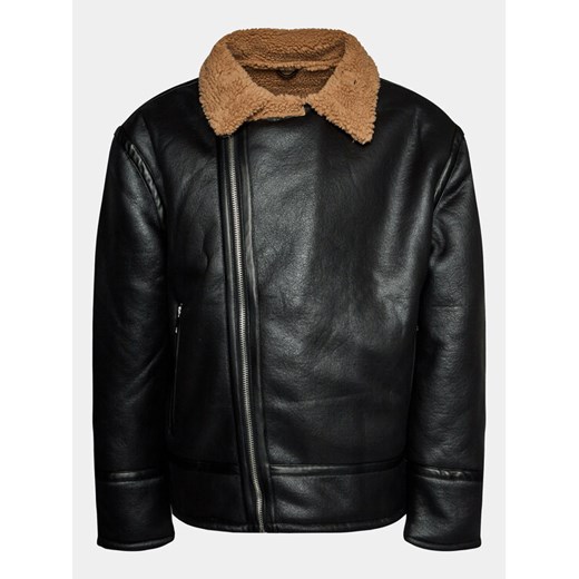 Redefined Rebel Kurtka z imitacji skóry 225095 Czarny Regular Fit ze sklepu MODIVO w kategorii Kurtki męskie - zdjęcie 182634681