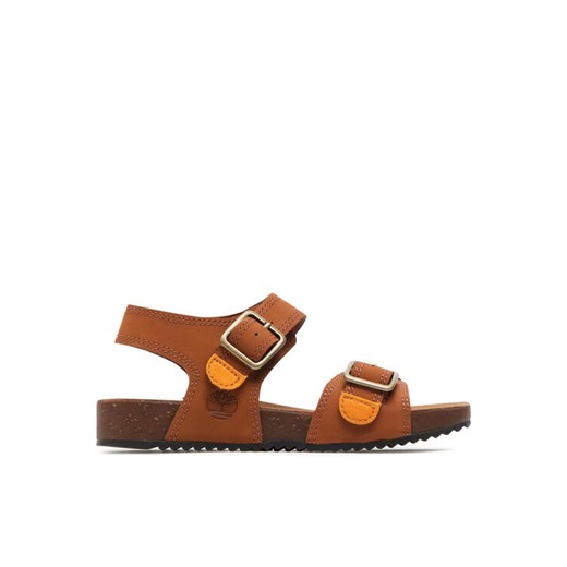 Timberland Sandały Castle Island 2 Strap TB0A427QF13 Brązowy ze sklepu MODIVO w kategorii Sandały dziecięce - zdjęcie 182634692