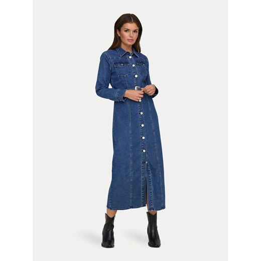 ONLY Sukienka jeansowa Myth 15337232 Niebieski Regular Fit ze sklepu MODIVO w kategorii Sukienki - zdjęcie 182634704