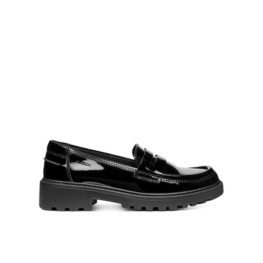 Geox Loafersy Jr Casey J3620C 000HH C9999 D Czarny ze sklepu MODIVO w kategorii Półbuty dziecięce - zdjęcie 182634741