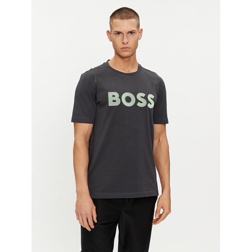 Boss T-Shirt 50512866 Szary Regular Fit ze sklepu MODIVO w kategorii T-shirty męskie - zdjęcie 182634791