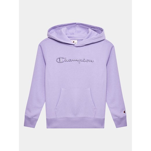 Champion Bluza Tonal Emboidery 404595 Fioletowy Regular Fit ze sklepu MODIVO w kategorii Bluzy dziewczęce - zdjęcie 182634820