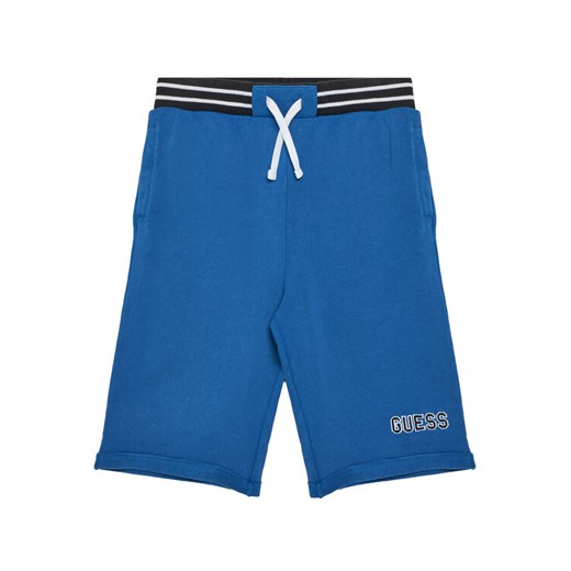 Guess Szorty sportowe L5GD12 KA6R4 Niebieski Oversize ze sklepu MODIVO w kategorii Spodenki chłopięce - zdjęcie 182634892