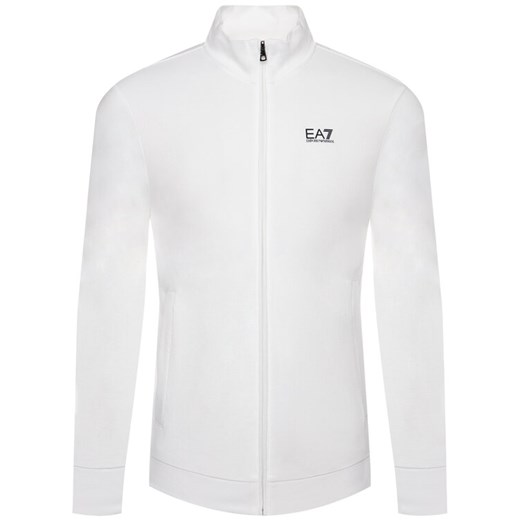EA7 Emporio Armani Bluza 8NPM01 PJ05Z 1100 Biały Regular Fit ze sklepu MODIVO w kategorii Bluzy męskie - zdjęcie 182634893