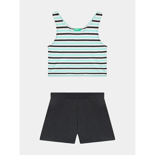 United Colors Of Benetton Komplet top i spodenki 3NVVCK008 Kolorowy Regular Fit ze sklepu MODIVO w kategorii Komplety dziewczęce - zdjęcie 182634894