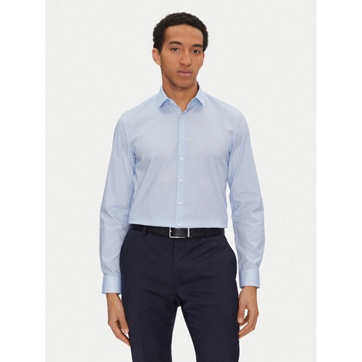 Calvin Klein Koszula K10K114312 Niebieski Slim Fit ze sklepu MODIVO w kategorii Koszule męskie - zdjęcie 182634961