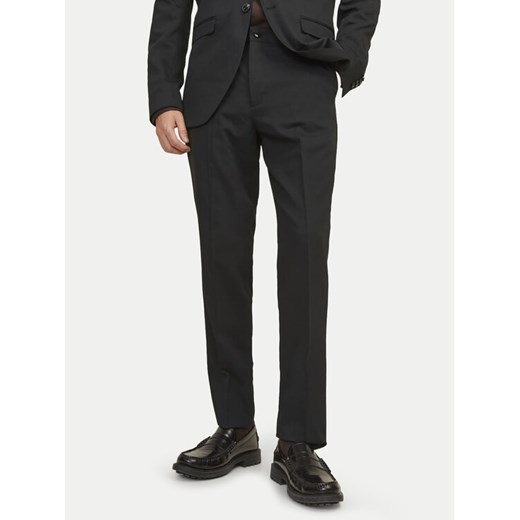 Jack&Jones Spodnie garniturowe Franco 12199893 Czarny Super Slim Fit ze sklepu MODIVO w kategorii Spodnie męskie - zdjęcie 182635013