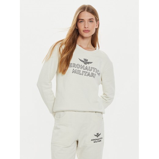 Aeronautica Militare Bluza 242FE1971DF567 Écru Regular Fit ze sklepu MODIVO w kategorii Bluzy damskie - zdjęcie 182635032