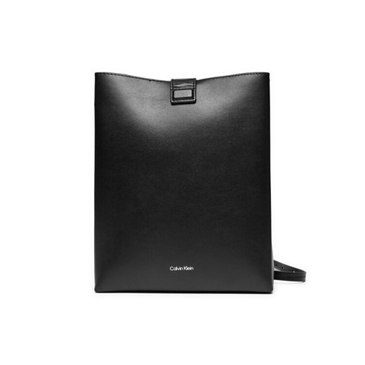 Calvin Klein Torebka Line Ns Crossbody Lth Bag LV04F3005G Czarny ze sklepu MODIVO w kategorii Listonoszki - zdjęcie 182635103