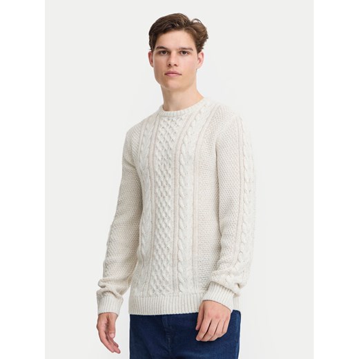 Blend Sweter 20717439 Écru Regular Fit ze sklepu MODIVO w kategorii Swetry męskie - zdjęcie 182635262